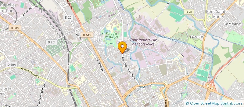 localisation de l'entreprise SCI PEDRON à TROYES