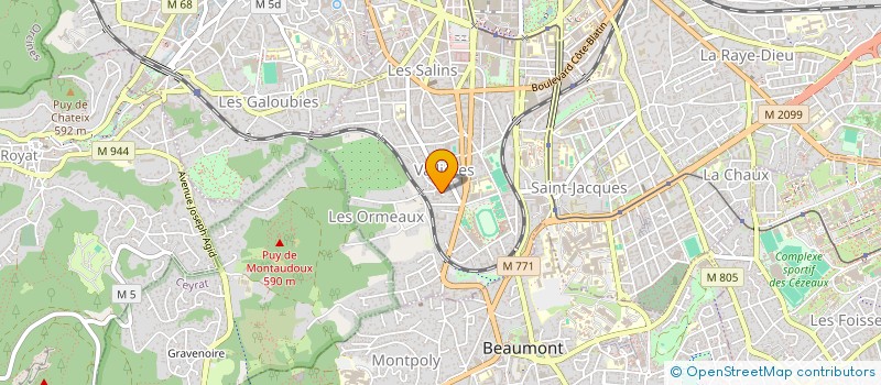 localisation de l'entreprise SCI PEGART DAGUILLON  CLERMONT-FERRAND