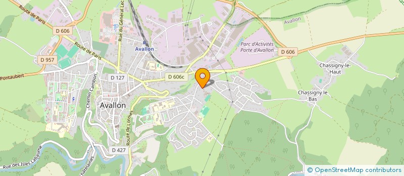 localisation de l'entreprise SCI PEGASE à AVALLON