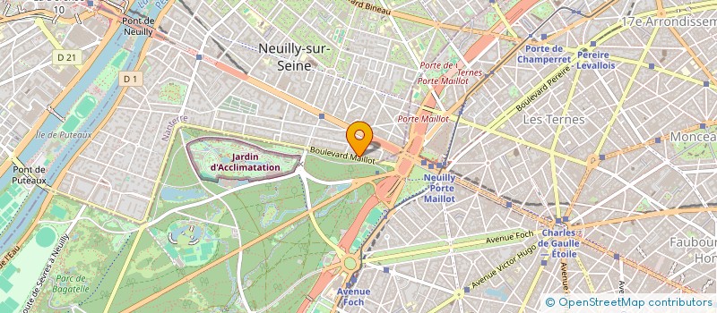 localisation de l'entreprise SCI PEGASE à NEUILLY-SUR-SEINE