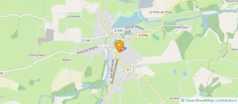 localisation de l'entreprise SCI PEGASE à LURCY-LEVIS