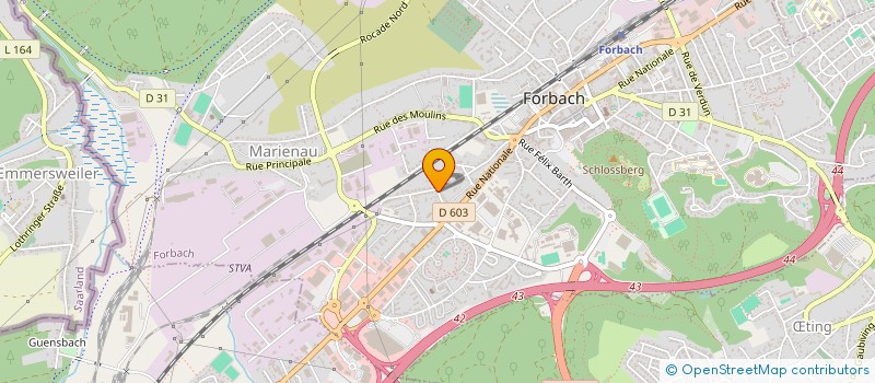 localisation de l'entreprise SCI PEGASE  FORBACH