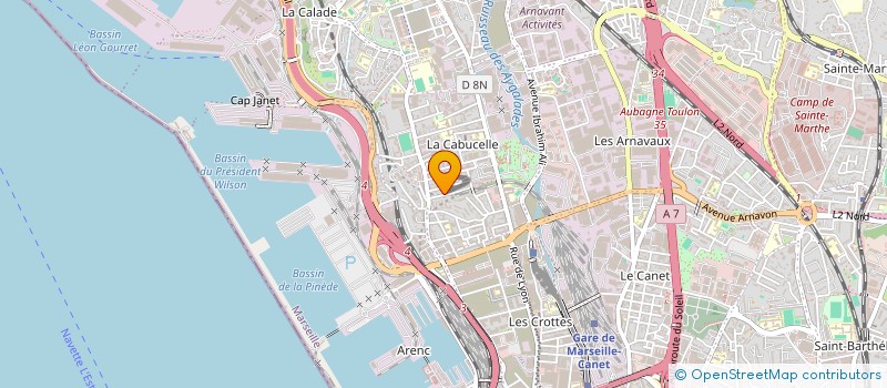 localisation de l'entreprise SCI PEGASE à MARSEILLE