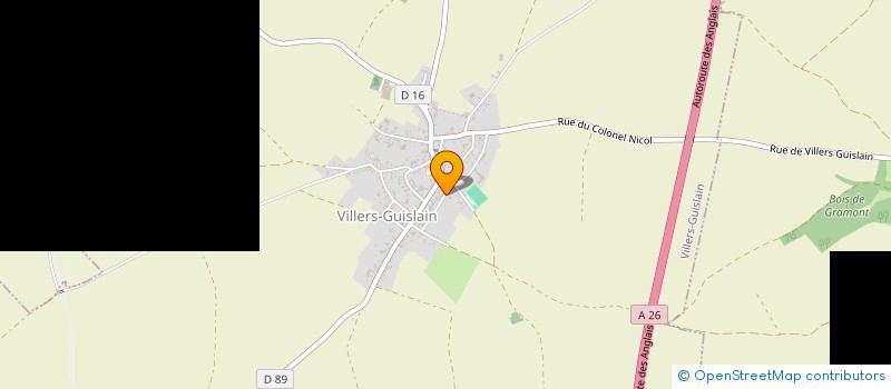 localisation de l'entreprise SCI PEGASE  VILLERS-GUISLAIN