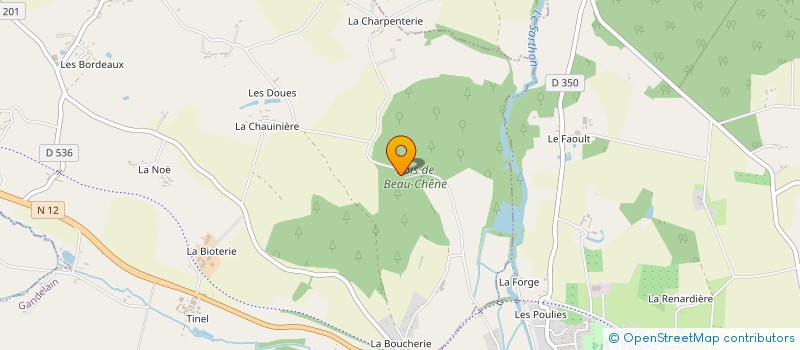 localisation de l'entreprise SCI PEGASE à GANDELAIN