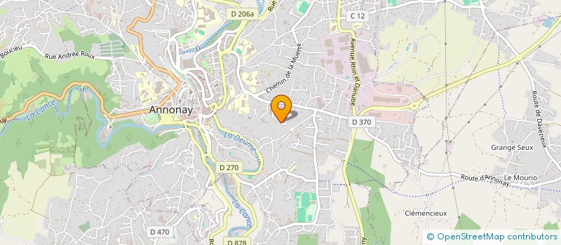 localisation de l'entreprise SCI PEGASE à ANNONAY