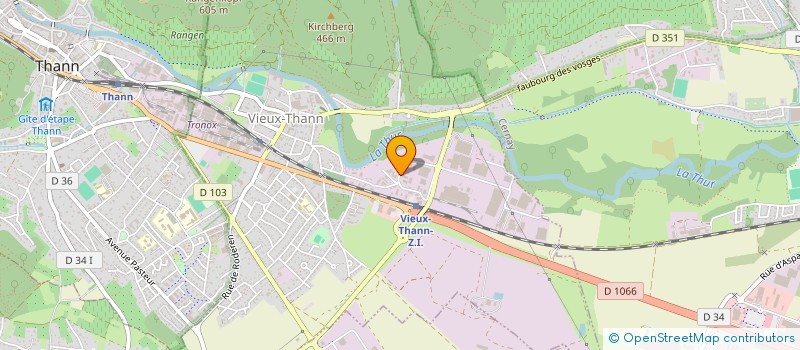 localisation de l'entreprise SCI PEGASE  VIEUX-THANN