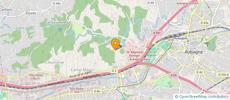 localisation de l'entreprise SCI PEGASE à AUBAGNE
