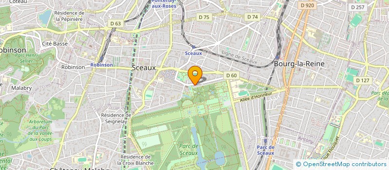 localisation de l'entreprise SCI PEGASE à SCEAUX