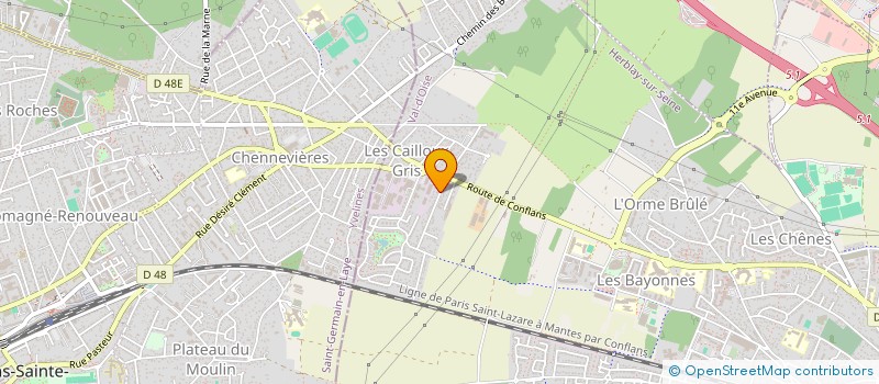 localisation de l'entreprise SCI PEGASIM  HERBLAY-SUR-SEINE