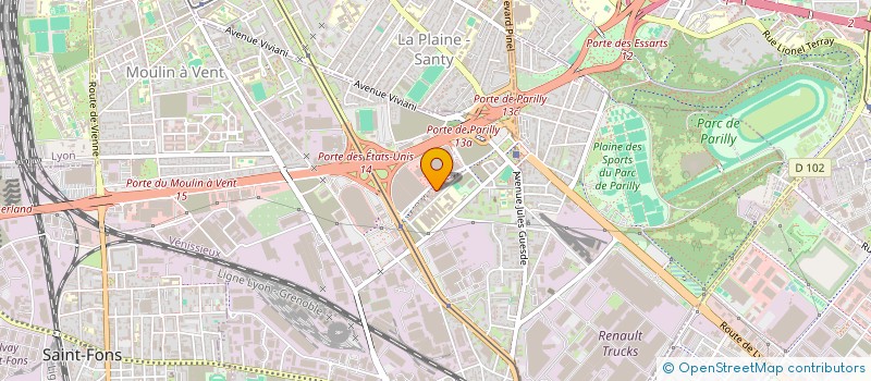 localisation de l'entreprise SCI PEGASUS ATLANPARC SAINTE SOULLE  VENISSIEUX