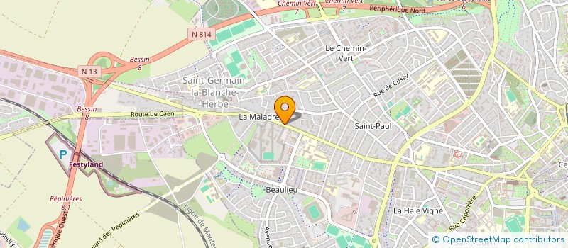 localisation de l'entreprise SCI PEGAZE à CAEN