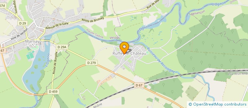 localisation de l'entreprise SCI PEGEOT-MARTIN  RUFFEY-LE-CHATEAU