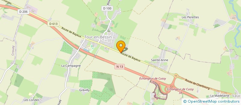 localisation de l'entreprise SCI PEGOUET LEFEVRE POLIAKOV  TOUR-EN-BESSIN