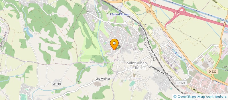 localisation de l'entreprise SCI PEGSTECA  L'ISLE-D'ABEAU