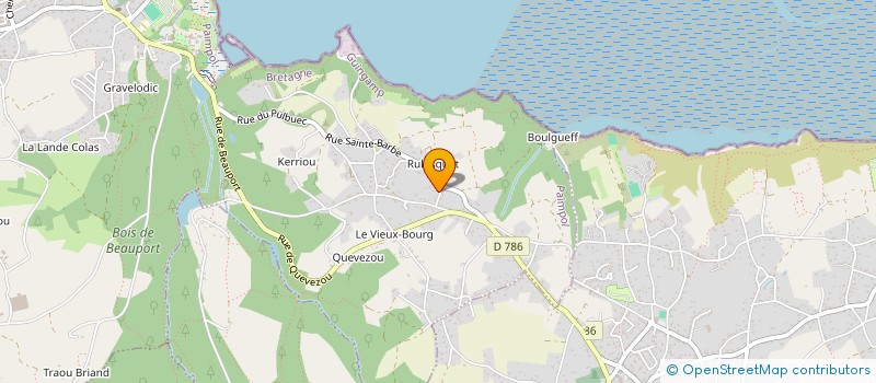 localisation de l'entreprise SCI PEGUEZ  PAIMPOL