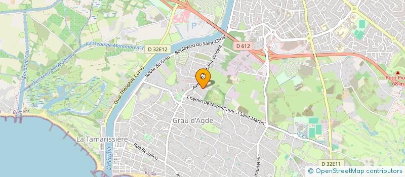 localisation de l'entreprise SCI PEICHERT  AGDE