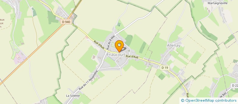 localisation de l'entreprise SCI PEIGNEUX  FRIAUCOURT