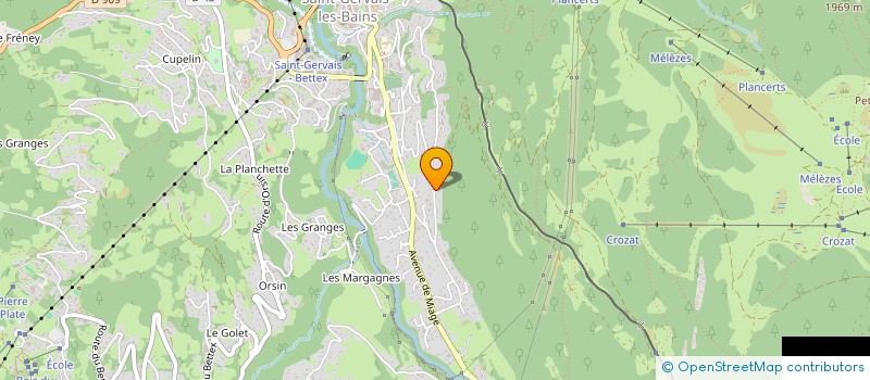 localisation de l'entreprise SCI PEILLEX VILLE  SAINT-GERVAIS-LES-BAINS