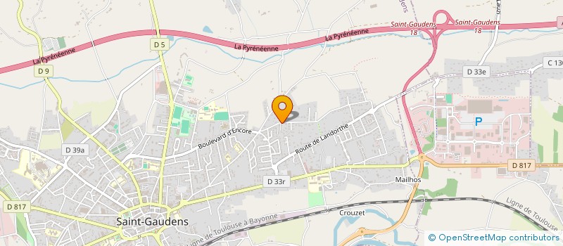 localisation de l'entreprise SCI PEILLOU  SAINT-GAUDENS