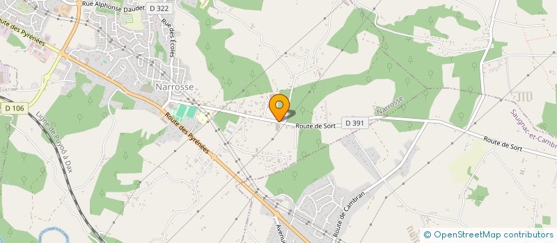 localisation de l'entreprise SCI PEIO 64  NARROSSE