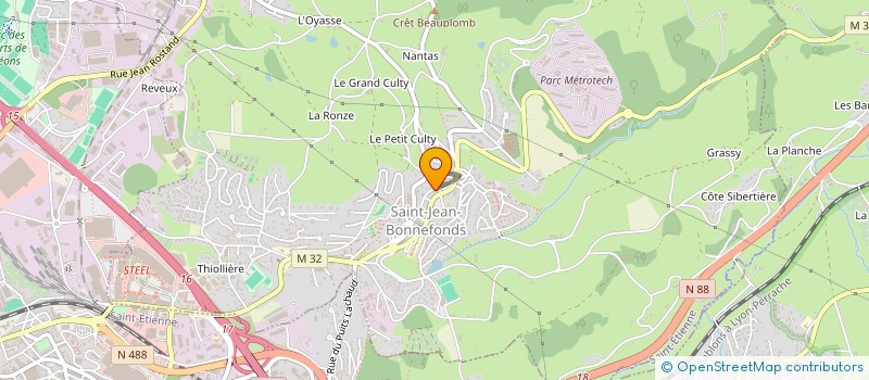 localisation de l'entreprise SCI PEJEMA  SAINT-JEAN-BONNEFONDS