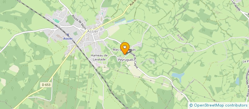 localisation de l'entreprise SCI PEJOLE  ASSIER