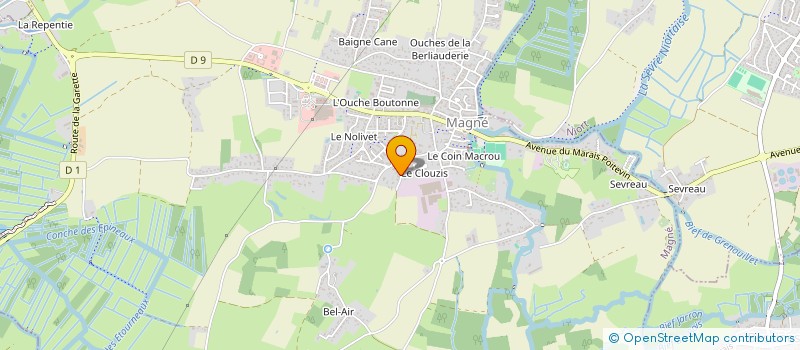 localisation de l'entreprise SCI PEK  MAGNE