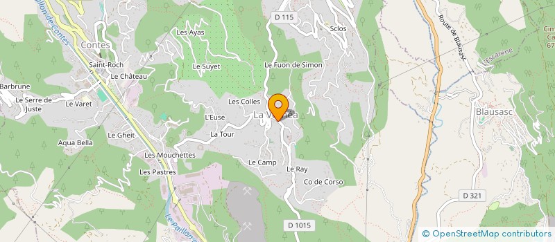 localisation de l'entreprise SCI PELAGIA  CONTES