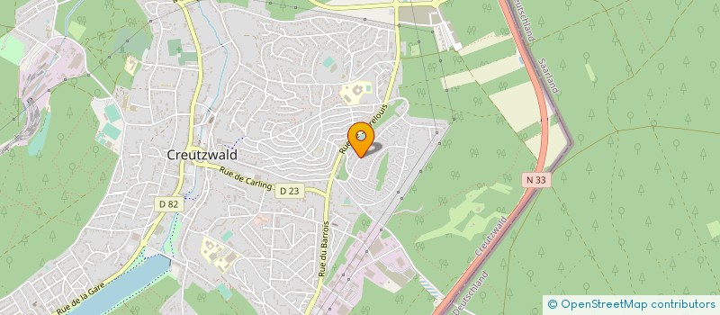 localisation de l'entreprise SCI PELAGIE  CREUTZWALD