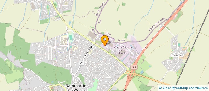 localisation de l'entreprise SCI PELAGIE  DAMMARTIN-EN-GOELE