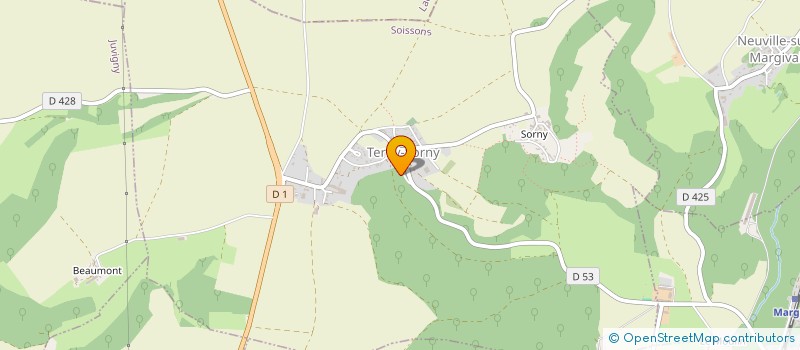 localisation de l'entreprise SCI PELAT  TERNY-SORNY