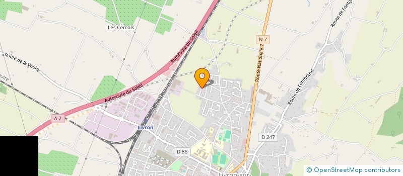 localisation de l'entreprise SCI PELC  LIVRON-SUR-DROME