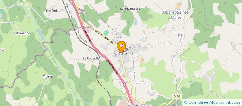 localisation de l'entreprise SCI PELEGRY  ALBARET-SAINTE-MARIE