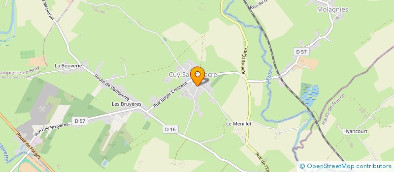 localisation de l'entreprise SCI PELEMAA 01  CUY-SAINT-FIACRE