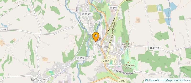localisation de l'entreprise SCI PELESTOR VAUFLEURY à MORTAIN-BOCAGE