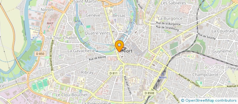 localisation de l'entreprise SCI PELET à NIORT