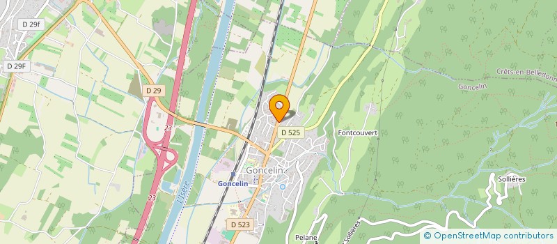 localisation de l'entreprise SCI PELFOU  GONCELIN
