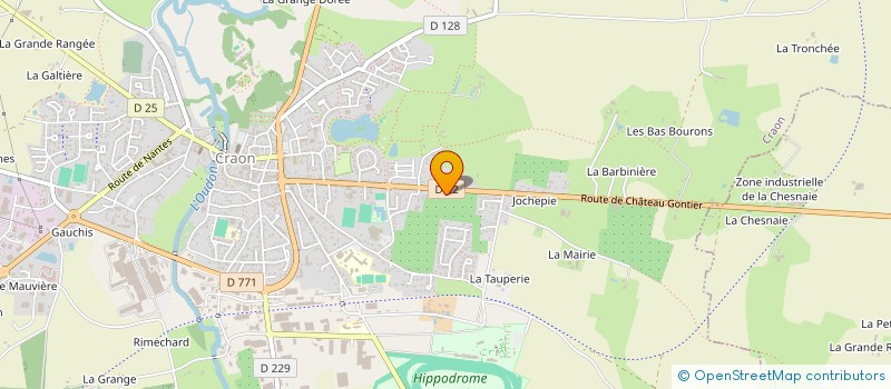 localisation de l'entreprise SCI PELGUITEL  CRAON