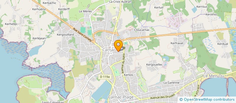 localisation de l'entreprise SCI PELHATE  CARNAC