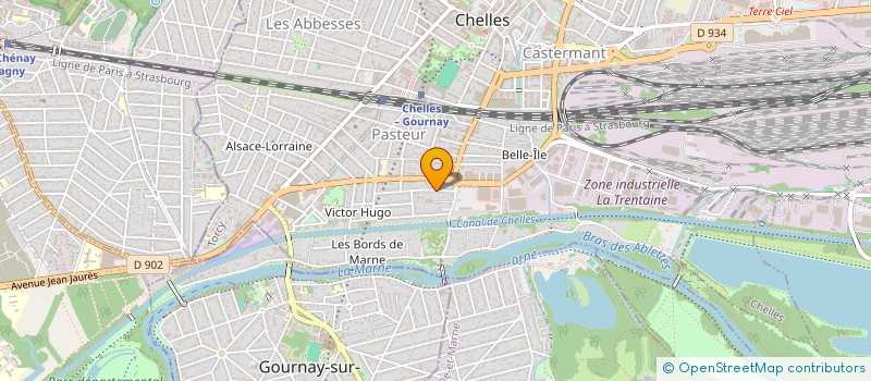 localisation de l'entreprise SCI PELIBO  CHELLES