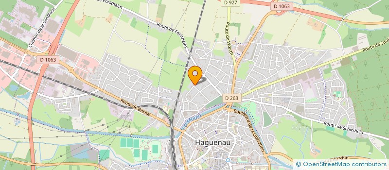 localisation de l'entreprise SCI PELIKE  HAGUENAU