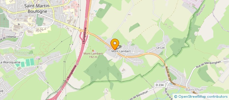 localisation de l'entreprise SCI PELINGHEN  SAINT-MARTIN-BOULOGNE