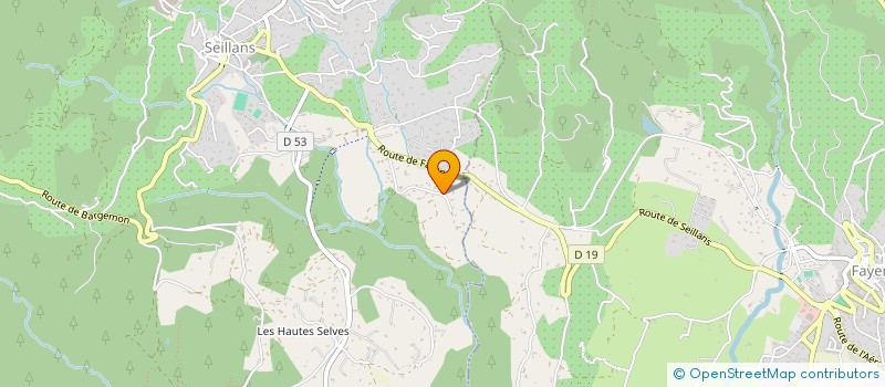 localisation de l'entreprise SCI PELISERO  SEILLANS