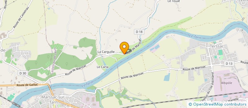 localisation de l'entreprise SCI PELISSIER  CASTELNAU-DE-LEVIS