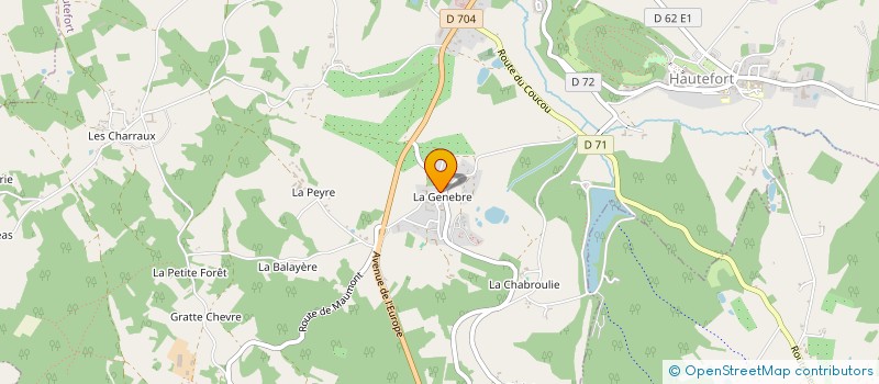 localisation de l'entreprise SCI PELISSON  HAUTEFORT