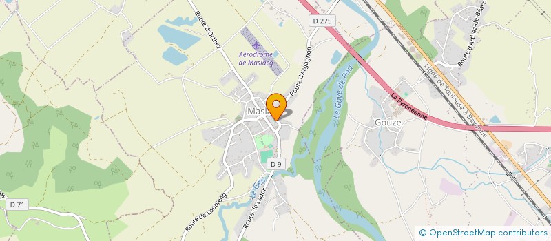 localisation de l'entreprise SCI PELLE  MASLACQ