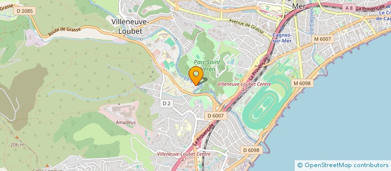 localisation de l'entreprise SCI PELLEGRIN à VILLENEUVE-LOUBET