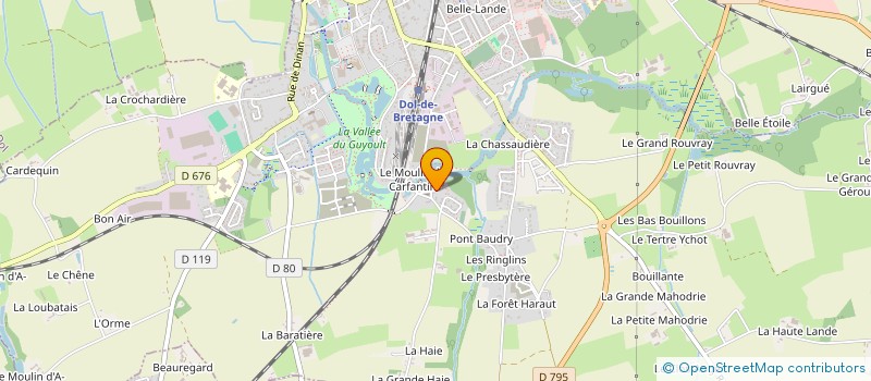 localisation de l'entreprise SCI PELLEGRINI  DOL DE BRETAGNE