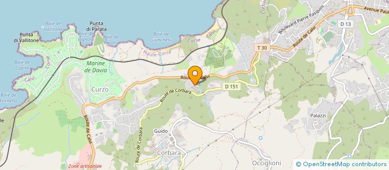 localisation de l'entreprise SCI PELLEGRINI NOALLY  CORBARA